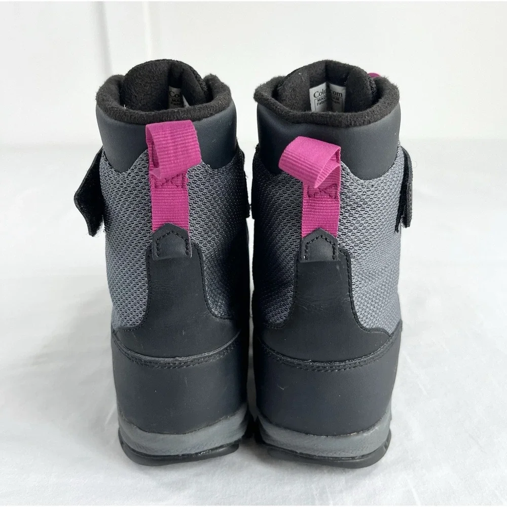 Columbia Hyper-Boreal Omni-Heat Youth 4 Waterproof Snow Boots Insulated Black